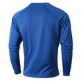 thumbnail image 3 of T-shirt Homme Ajusté Col Rond en Maille Décontracté Manches Longues Bleu Classique Automne Taille m, 3 of 5