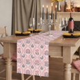 thumbnail image 2 of Table Runners 90 Inches Long Dress Scarves, Vintage Flower Pattern Farmhouse Coffee/Dining/Kitchen Table Runner for Living Room, Spring Floral Leaves Plants Pink 13x90 Inch, 2 of 9