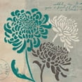thumbnail image 3 of Wellington Studio 15x15 Black Modern Framed Museum Art Print Titled - Chrysanthemums I, 3 of 5