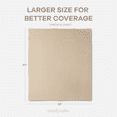 thumbnail image 5 of Comfy Cubs 100% Cotton Waffle Weave Blanket - Soft Lightweight Blankets (Sand, 50" X 60"), 5 of 8
