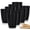 8 Pack, variant on 16oz Unbreakable Wheat Straw Cups, Plastic Drinking Glasses,Plastic Drinking Cups Set of 8, Reusable Stackable Tumbler Cups Set, Dishwasher & Microwave Safe Water Cups for Indoor Outdoor ,Black