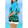 thumbnail image 5 of HAPPY BAY Women's Beach Hawaiian Blouse Shirt Cute Blouses Button Down Casual Short Sleeve Dress Tops Tee Shirts Tank Top Women L Azure, Palm Tree View, 5 of 5