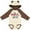 Natural & Brown w Ears, variant on Inktastic My Grandma and Grandpa Love Me with Hearts Boys or Girls Long Sleeve Baby Bodysuit