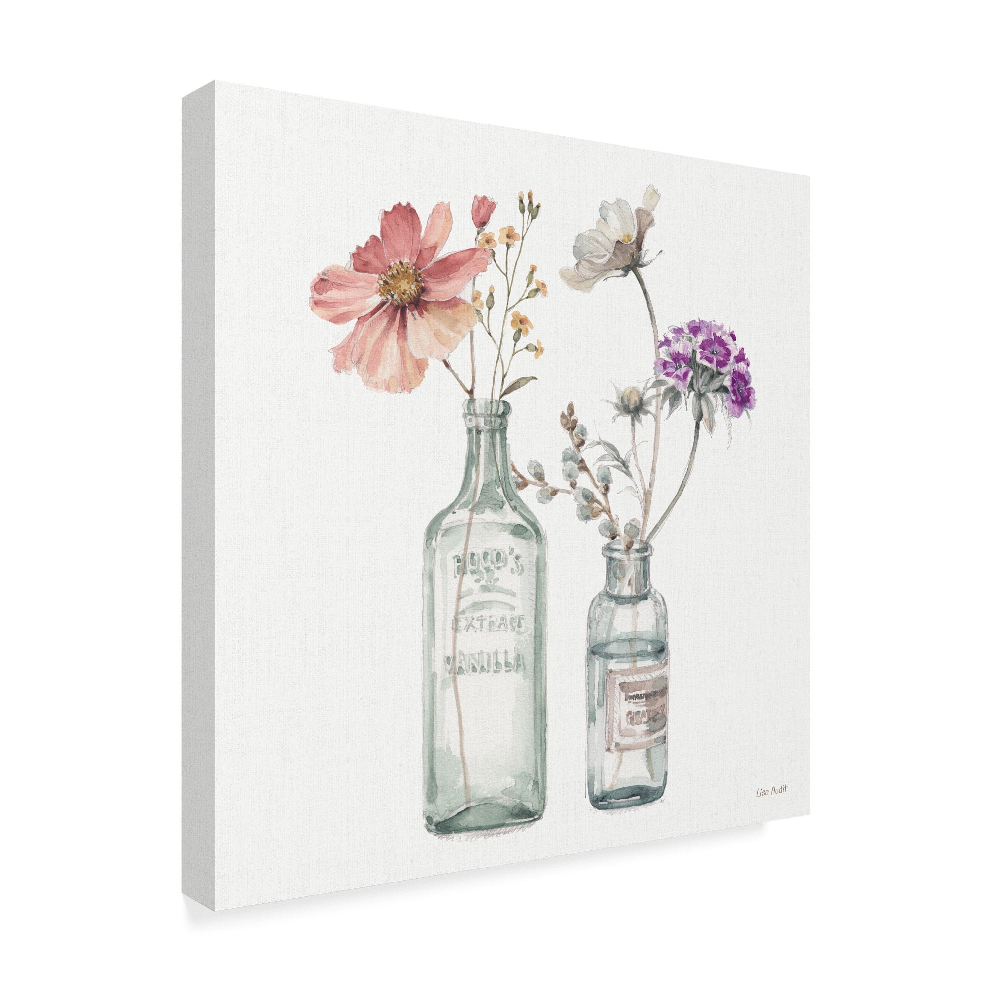 Trademark Fine Art 'A Country Weekend X v2 with Purple' Canvas Art by Lisa Audit