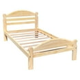 thumbnail image 3 of Twin Bed Wooden Frame Solid Pine Unfinished with Slats Arizona, 3 of 6
