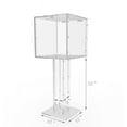 thumbnail image 5 of FixtureDisplays® 15x15x38" Clear Plexiglass Large Floor Standing Tithing Box Offering Box Ballot Box 14316, 5 of 5