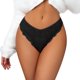 thumbnail image 2 of Gibobby Calzones de encaje para mujer Ropa interior de mujer Bikini sin costuras Ropa interior de encaje Bragas de media espalda(Negro,XL), 2 of 3