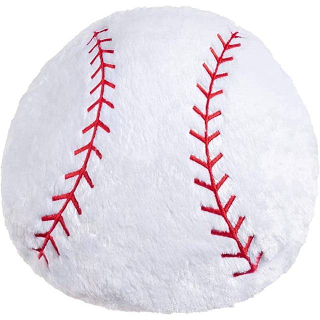 Baseball Pillow Big Baseball Throw Pillow Soft Stuffed Baseball Plush Pillow Round Large Baseball Shaped Pillow