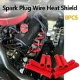 thumbnail image 4 of Spark Plug Wire Boots Thermal Protection Insulator Sleeve, 1200 Degree Heat shield Cover Wrap 6 inch for Car Truck 8PCS(red), 4 of 18