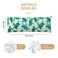 thumbnail image 3 of Balery Green Sea Turtle Funda Protectora para Almohada Corporal de Algodón Hipoalergénico con Cierre(55 x 21 pulgadas), Almohadas No Incluidas, 3 of 7