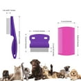 thumbnail image 5 of 6 Pieces Pet Lice Combs Dog Grooming Flea Comb Cat Tear Stain Comb for Removal Dandruff, 5 of 14