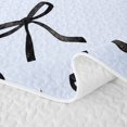 thumbnail image 5 of Erosebridal Dreamy Princess Bowknot Twin Quilt Set,Black Bowtie Ribbon Twin Coverlet Set For Kids,2 Pieces, 5 of 7
