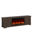 thumbnail image 4 of FESTIVO 78" TV Stand with 36" Fireplace for up to 400sq ft -Brown, 4 of 12