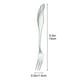 thumbnail image 3 of Tenedor de Fruta de Acero Inoxidable, Elegante Cuchara de Postre, Cuchara de Café Duradera, Juego de Vajilla con Pedestal Versátil, Fácil de Limpiar, Apto para Lavavajillas, Perfecto para Fi, 3 of 3