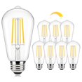 thumbnail image 1 of Bombillas LED Brightever de 7 W, 850 lúmenes, vintage, E26, 2700 K, paquete de 8, 1 of 7