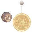 thumbnail image 3 of 3D Hanging Light LED String Lamp Lighting Decoration Christmas Light for Home Bedroom Room Merry Christmas 2, 3 of 10