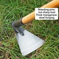thumbnail image 7 of Elainilye Sturdy Agricultural Hoe Forged Manganese Steel Weeding Tool, Thickened Blade Garden Landscaping Implement, For Soil Cultivation Vegetable Garden Beds Yard Work, 7 of 7