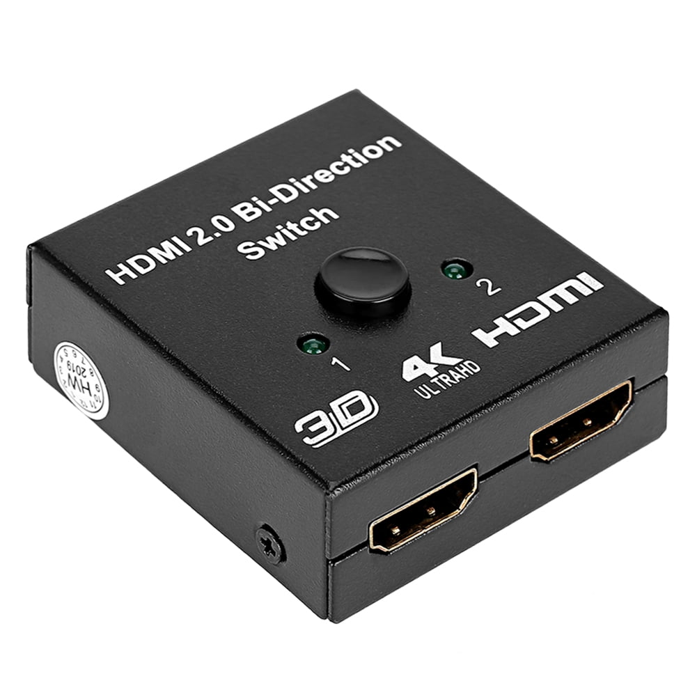 Tebru HDMI Splitter,HDMI 2 Input to 1 Output HDMI Splitter Two-way HDMI Switcher Support 4K, Support 4K HDMI Switcher - Walmart.com