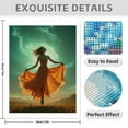 thumbnail image 3 of Diamond Art Kits for Adults - 5d Ethereal Sunset Silhouette Dancer Diamond Painting for Adults, Diamond Art for Adults Beginners, Diamond Painting Kits for Adults for Home Wall Decor, 3 of 7