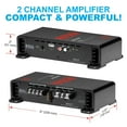 thumbnail image 2 of BOSS Audio R1002 Riot 200W 2-Channel Class A/B Car Audio High Power Amplifier, 2 of 2