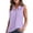 Purple, variant on Taqqpue Women's Sleeveless Button Down Shirts Blouses Casual Loose V Neck Linen Tank Tops Beach Vacation Solid Color Plus Size T Shirt for Women S-XXL