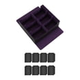 thumbnail image 3 of Caja contenedora para de cartas coleccionables con cierre magnético y capacidad para 1800 cartas Negro Púrpura, 3 of 8