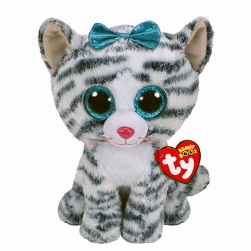 TY Beanie Boos - QUINN the Cat (Glitter Eyes) (Regular Size - 6") (BONUS ONE RANDOM TY ERASER)