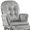 Gray Finish with Light Gray Cushions, variant on Suite Bebe Cleo Storage Glider and Ottoman