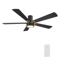 52" Low Profile DC Ceiling Fan with Remote and LED Light Dimmable