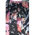 thumbnail image 4 of Aidan Mattox Halter Neck Ruched A-Line Elastic Waist Sleeveless Floral Print Zipper Back Satin Dress-BLACK MULTI, 4 of 4