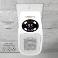 thumbnail image 3 of Aiwa Outlet Plug-in Electric Space Heater, Mini Heater with Adjustable Temperature Control, White, 3 of 7