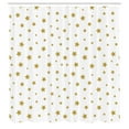thumbnail image 3 of Ambesonne Birthday Shower Curtain, Yellow Stars Pattern, 69"Wx84"L, Yellow and White, 3 of 5