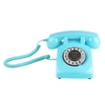 thumbnail image 2 of Teléfono de Escritorio Hugo Dial Giratorio Retro Azul, 2 of 7