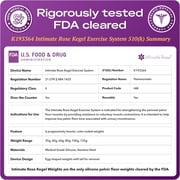 Kegel Exercise System - Pelvic Floor Exercises - Set of 6 Premium Silicone Kegel Exercise Weights & Control with Training Kit for Women: Beginners & Advanced