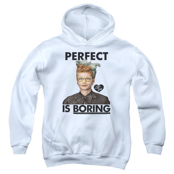 I Love Lucy - Perfect Is Boring - Youth Hooded Sweatshirt - X-Large