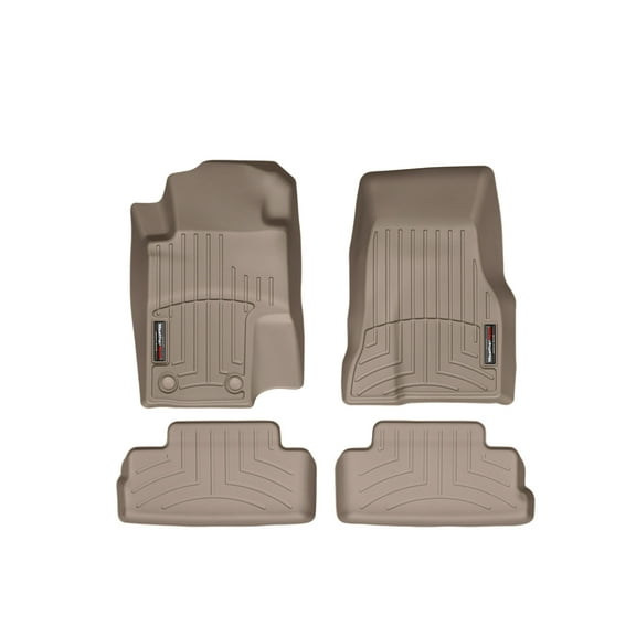 WeatherTech Custom Fit FloorLiners compatible with 2010-2010 Ford Mustang - 1st & 2nd Row (2-pc. Rear Liner), Tan