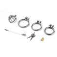thumbnail image 3 of 1pc Imprison Penile Restraint Lock with Detachable Urethral Tube for BDSM Men - Enhance Sexual Pleasure with Urethral Massage, 3 of 4