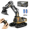 Remote Control Excavator, 16 Inch 11 Channel RC Construction Vehicle Hydraulic Haulers Digger Toys Gifts for Kids 3-12 Years Old