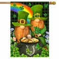 thumbnail image 2 of Briarwood Lane Irish Gnomes St. Patrick's Day House Flag, 2 of 4