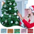 thumbnail image 7 of Christmas Tree Ornaments, Christmas Balls Decorations, Painted Plastic Hanging Balls for Holiday Tree Dress Up, Set of 5 Colorful Shaped Boxed Balls for Festive Decor, 7 of 7