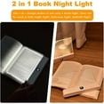 thumbnail image 6 of Book Light, Rechargeable Clear LED Flat Reading Light with 3 Colors & Timer,  Dimmable Panel Plate Lamp Book Full Page Light for Reading in Bed at Night, Funny Gifts for Readers Kids Women Men, 6 of 7