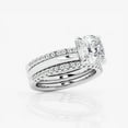 thumbnail image 2 of Zoya Jewel 1.7 Ct Cushion Cut Lab Created Diamond Ring - 14K White Gold Plated Jewelry - Valentine’s Trio Wedding Set - Unique Engagement Gift Ring, 2 of 2