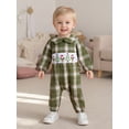thumbnail image 5 of Gzhioc Infant Baby Boy Girl Christmas Fall Plaid Romper 0 3 6 12 18 Months Tree Dog Embroidered Doll Collar Long Sleeve Jumpsuit, 5 of 9