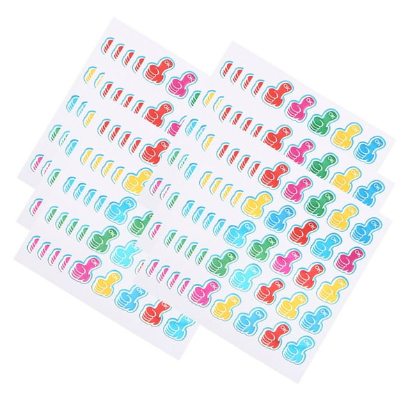 OUNONA  200 Sheets Thumb Sticker Thumbs-up Stickers Scrapbook Preschool Student