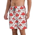 thumbnail image 2 of Fotbe Amanita Red Mushroom Trajes de Baño Estampados para Hombre, Shorts de Verano de Secado Rápido, Ropa de Playa, Bañadores-XX-Large, 2 of 6