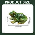 thumbnail image 3 of Safeglitz Mini Frog Resin Statue Ornaments–Indoor/Outdoor Decor, Fits Gardens, Patios, Yards, Fairy Gardens,Micro-Landscape Simulation Frog Ornaments, 3 of 7