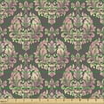 thumbnail image 2 of Damask Fabric by the Yard, Continuous Baroque Floral Ornaments Gradient Romantic Tones Illustration, Upholstery Fabric for Dining Chairs Home Decor Accents, Grey Pale Rose Peach by Ambesonne, 2 of 5