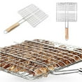 thumbnail image 2 of Seipola Barbecue Grilling Basket Grill BBQ Net Steak Meat Fish Vegetable Holder Tool, 2 of 7