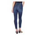 thumbnail image 2 of EARNEST SEWN NEW YORK Womens Blue Zippered Pocketed Skinny High Waist Jeans 33, 2 of 4