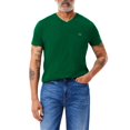 thumbnail image 1 of Remera Lacoste para Hombre de Manga Corta con Cuello en V de Algodón Pima Verde, 1 of 4